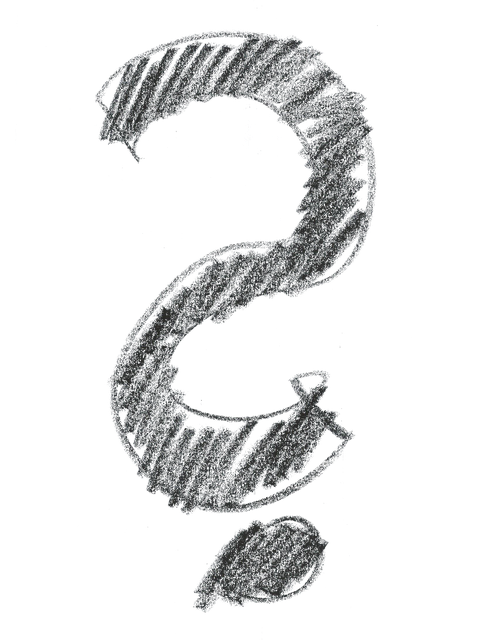 Free question mark character question illustration