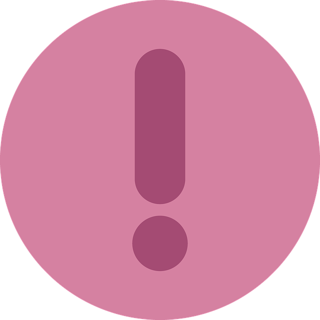 Free exclamation mark attention problem illustration