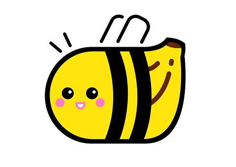 Free Bee Banana photo and picture