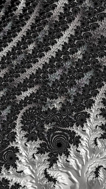Free fractal background design illustration