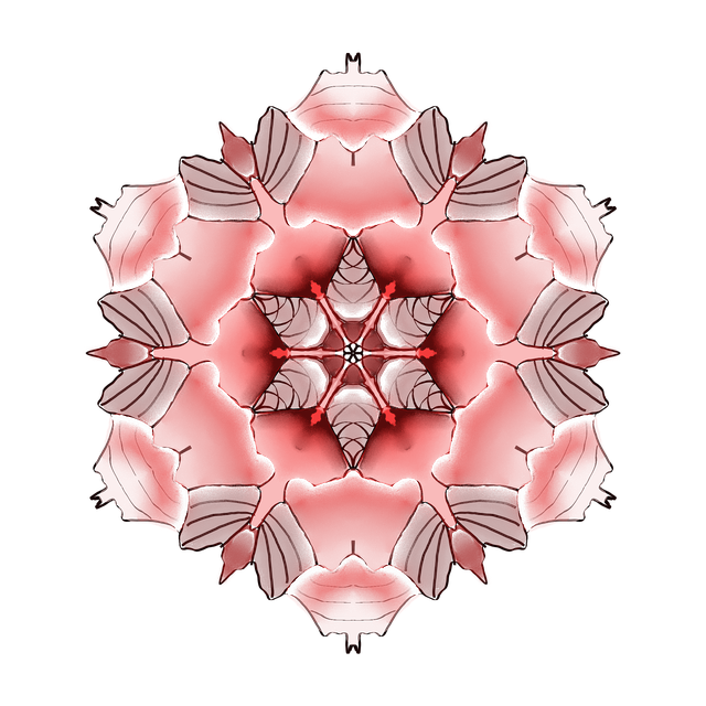 Free mandala pink harmony tender illustration