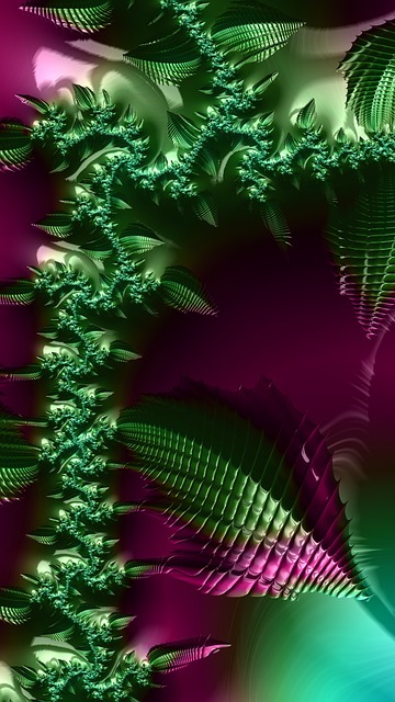Free fractal art design illustration