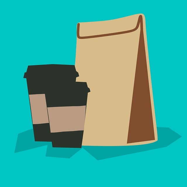 Free coffee - drink template packaging illustration