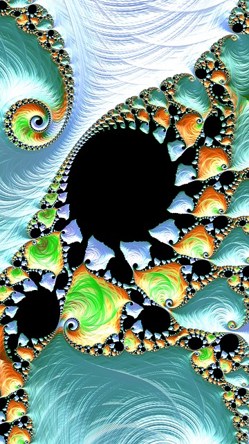 Free fractal art design illustration