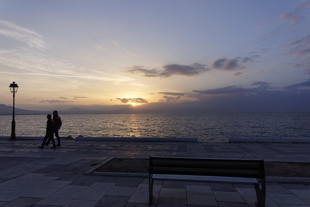 Atardecer, Loutraki, Grecia, El Verano