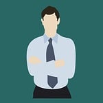 businessman, white background, men