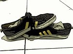 tennis, shoe, mark