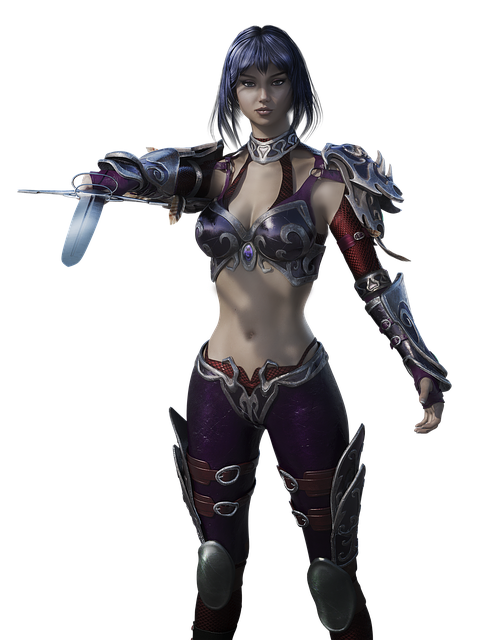 Free girl japan warrior illustration
