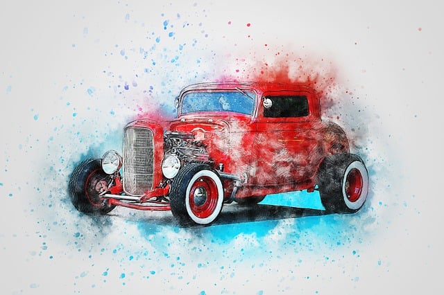 Free car old car art illustration