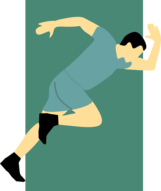 Free keywords running athlete vector