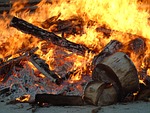 fire, wood, winter