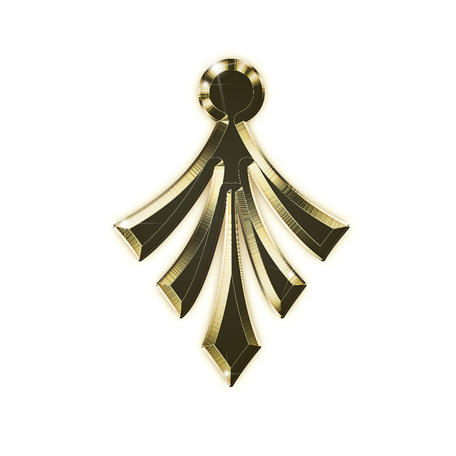 Free ornament golden metallized illustration