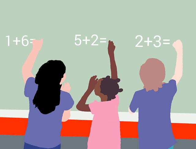 Free kids study school illustration