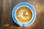 coffee, latte, brown