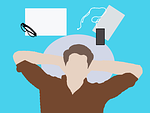 man, sleep, handsets