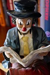 figure, clown, read