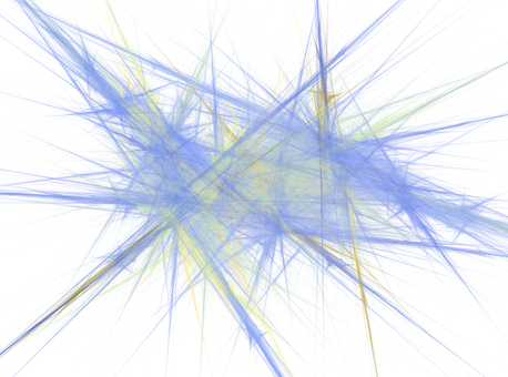 Vetor, Fractal, Isolado, Fundo, Colorido