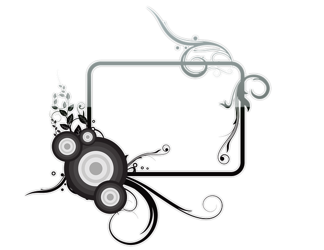 Free vine frame border illustration