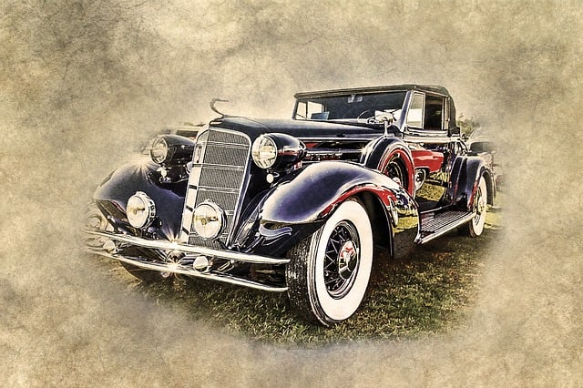 Coche, Carro Viejo, Negro, Arte, Clásico