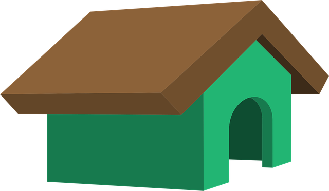 Free dog house kennel pet vector