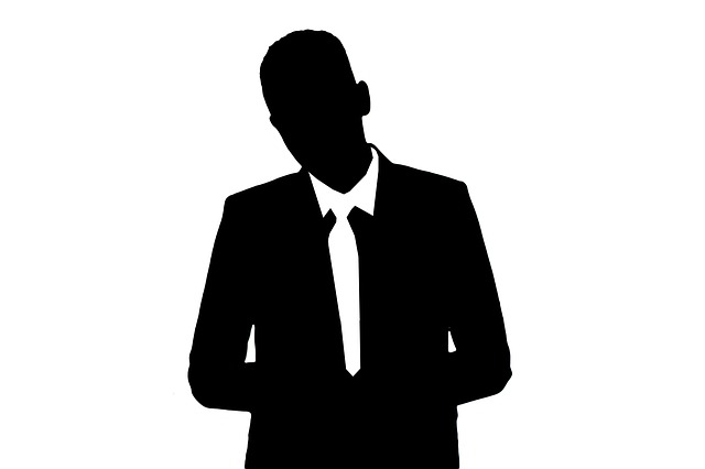 Siluetas, Hombre, Gente, Oficina
