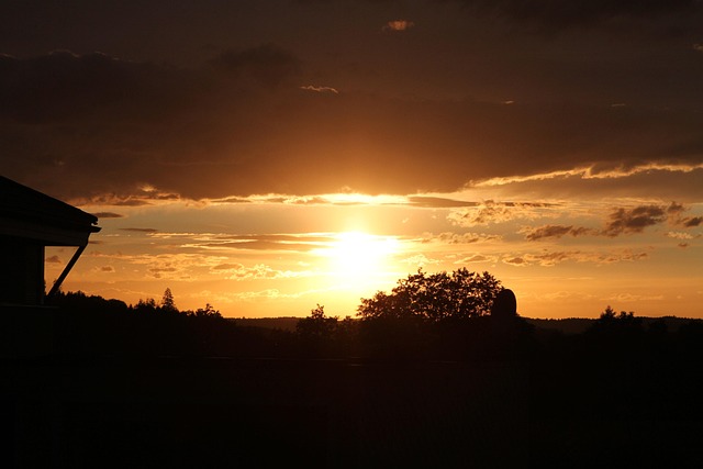 Free Sun Afterglow photo and picture
