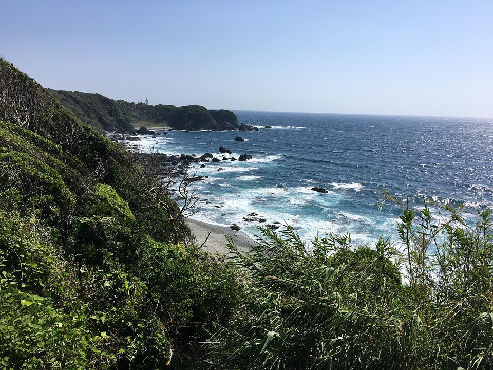 海, 海岸, 千畳敷, 日本, 和歌山, 白浜