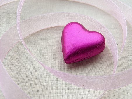 Heart, Pink, Loop, Greeting Card