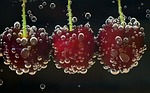 cherries, red, about
