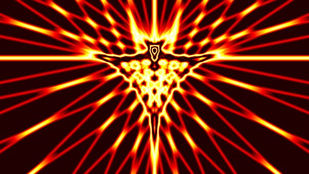 Dämon, Feuer, Netz, Muster, Die Linien