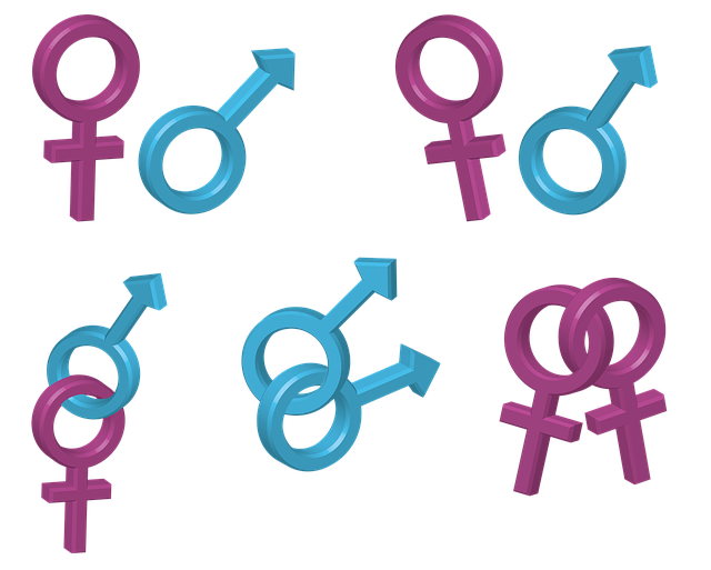 Free man woman logo illustration