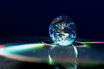 ball, earth, glass