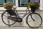 bike, old, two wheeled vehicle