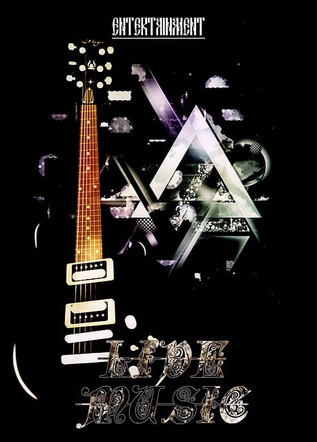Free poster guitor music illustration