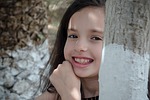 wore girl, pretty, eyes