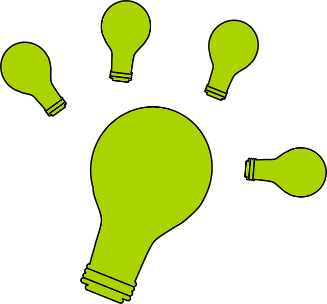 Free idea bulb light vector