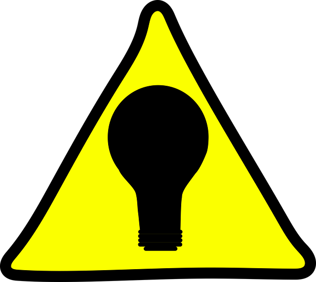 Free warning bulb light vector
