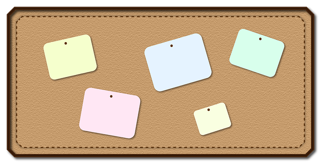 Free notice board notices empty vector