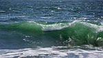 sea, wave, scum