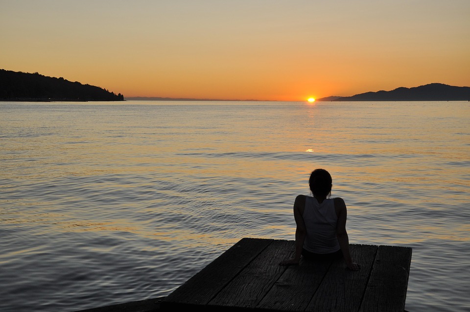 Sunset Dock Person Free Photo On Pixabay