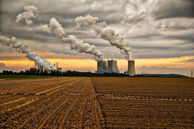 Kraftwerk, Wolken, Himmel, Natur