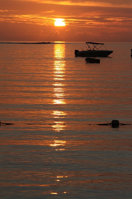 Solnedgang, Hav, Ocean