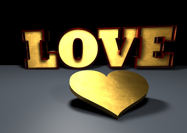 Download free HD stock image of Heart Gold Free heart gold love illustration