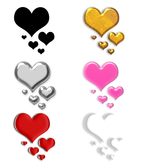Free love heart romance illustration