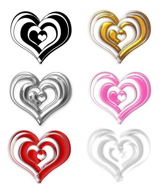 Free love heart romance illustration