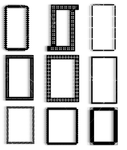 Download free HD stock image of Frame Border Free frame border deco illustration