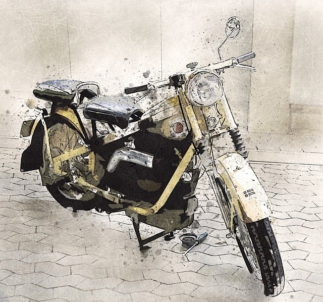 Free old timer motorcycle nimbus illustration