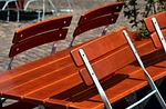 chairs, table, beer garden