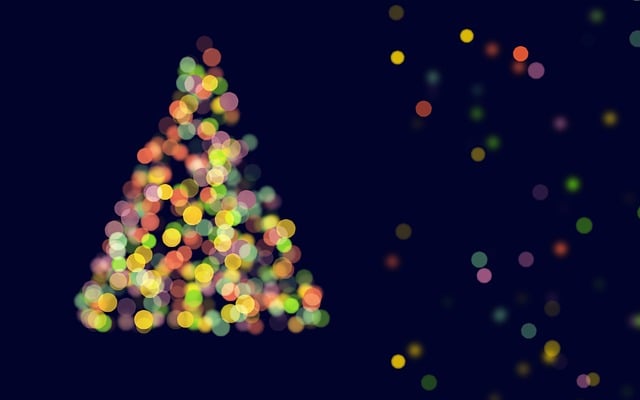Download free HD stock image of Abstract Christmas Tree Bokeh Free abstract christmas tree bokeh blue background illustration