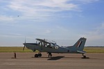 bosbok airplane on the flight line, aircraft, fixed wing